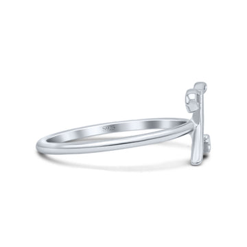 Initial Z Alphabet Letter Name Monogram New Fashion Band Ring